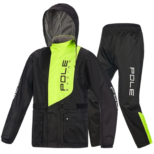Pole raincoat black lemon 4