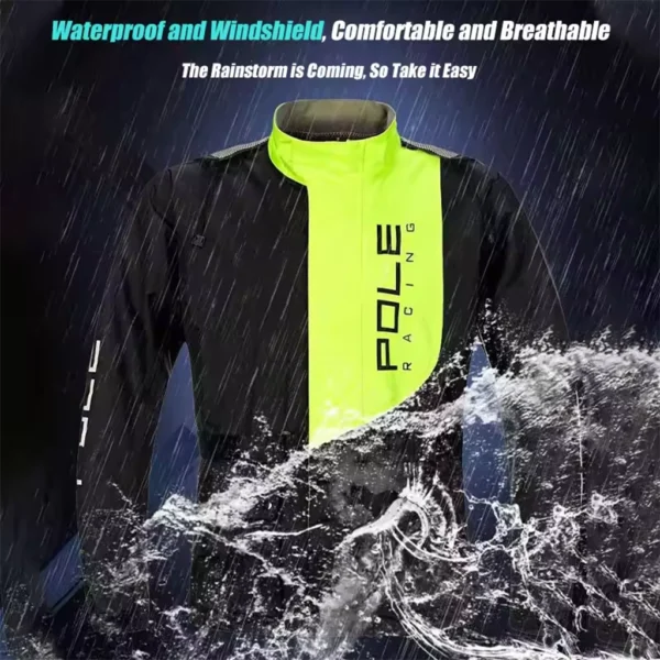 Pole raincoat black lemon 7