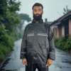 BMW Black Raincoat With Free Umbrella