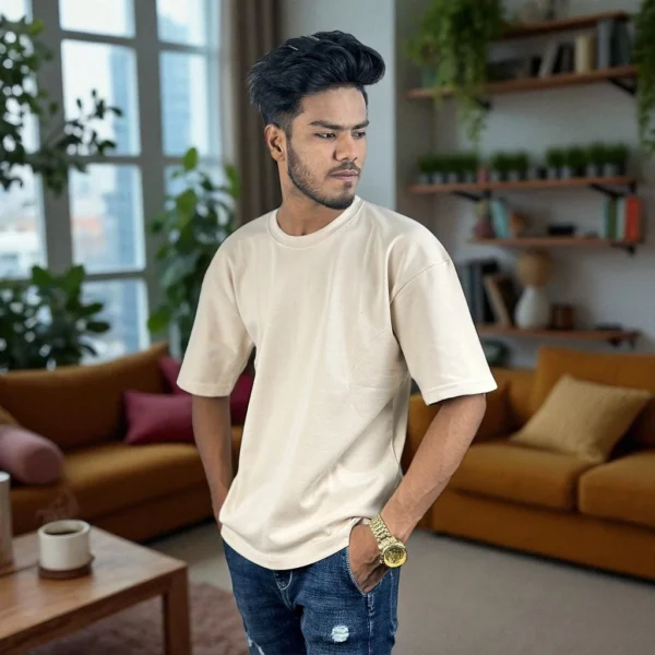 Drop sholder beige 1