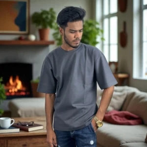 Drop sholder grey 1