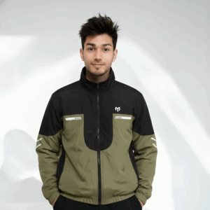 Winter Jacket-Black & Green